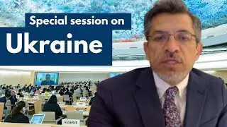 Ukraine | Victor Madrigal-Borloz, human rights expert, speaks to the Human Rights Council