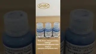 SHBC Colored Microspheres   # Red blue Nanoparticle#magnetic #nanoparticles #microspheres