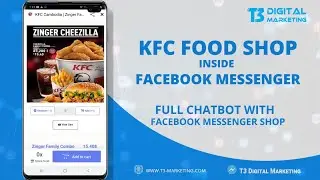 How to Create Food Online Shop for KFC   Order KFC Food on Facebook Messenger -  Digital Marketing