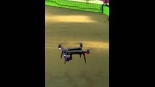 3DR SOLO quadcopter goes crazy at NAB 2015