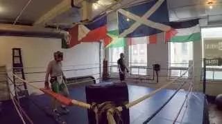 Training at Boomerz Boxing  , London