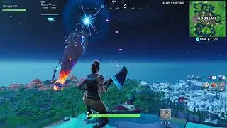 Fortnite Season X end event from above Loot Lake