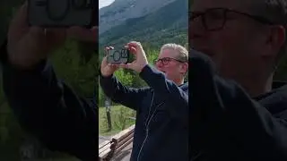 Keir Starmer goes for a walk around the G7 summit in Canada
