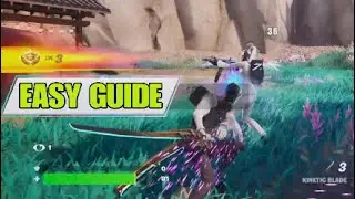 Knock back players with the Kinetic Blade - Fortnite Week 0 Quests