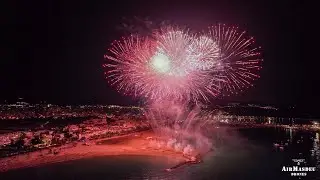 Castell de Focs de Vilanova i la Geltrú 2022 a vista de Dron