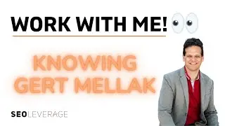 WORK WITH ME! Knowing Gert Mellak, A Day in my Life. Join me! ☺👉