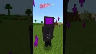 TV Man evolution!!! #minecraft #nomods #tvman