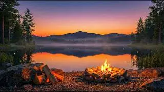 Ultra HD Nordic Campfire - The Perfect 4K TV Background for Reading & Focus