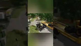 Reloading the Unloader in Public Works with JCB Excavator  #FarmingSimulator25 #FS25 #LS25