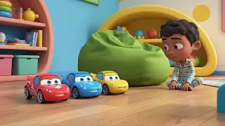 Three Little Cars Beep Beep Beep | Nursery Rhymes for Kids & Baby Songs