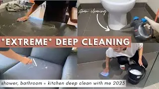 *EXTREME* DEEP CLEANING 2023 | SHOWER, BATHROOM, KITCHEN DEEP CLEAN | Joanne Elizabeth