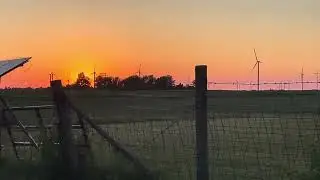 Sunset, mowing the pasture and our gutter project 6 29 25