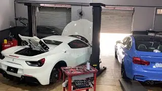 Ferrari 488 spyder , bmw M3 , bmw 335 e Audi S3
