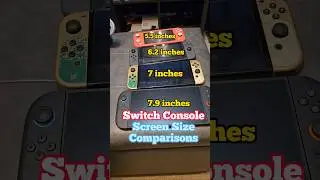 Switch Console Screen Size Comparison #switch #switch2 #switcholed
