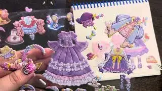 ✨Sticker Set Review: &ldquo;Fairy Princess Dress-Up Game&rdquo; | Cute Dress-Up Toy #sticker #viral #anime #doll