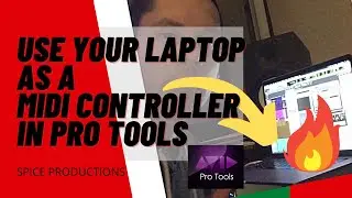 How to make beats in Pro Tools - Laptop Only - Use your laptop keyboard as a MIDI Controller
