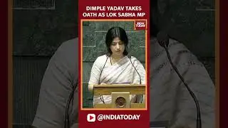 SP Leader Dimple Yadav Takes Oath As Lok Sabha MP From Mainpuri