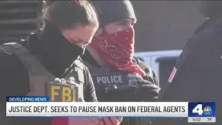 Trump admin pushes for pause in mask ban for federal agents