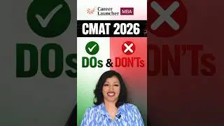CMAT 2026 Final 72 Hours Plan: Do&rsquo;s & Don&rsquo;ts That Matter | Last 3 Days Before Exam #shorts