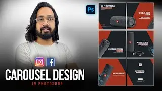 How To Create Instagram Carousel Post Design In Photoshop 2022 - Hindi