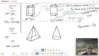 Area of pyramids and cones