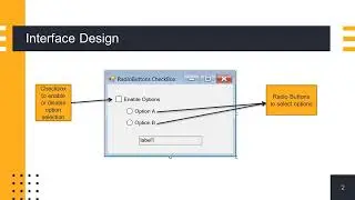 Ex-2   Radio Buttons and Checkboxes controls in iron python