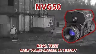 NVG50 Night vision goggles airsoft real test video