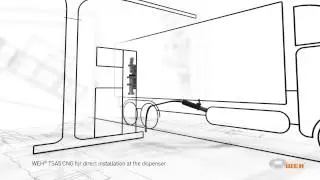 WEH&reg; TSA5 CNG for installation between the dispenser and the filling/venting hose