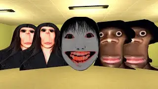 GMOD GAMEPLAY: MY NAME IS AUUGHH YOSHIE AND UNGALIA ALL BOTS#Nextbots_#Garry's world 200k