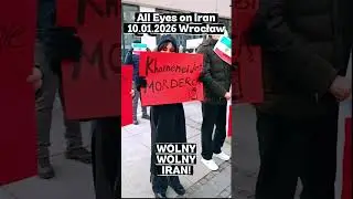 All Eyes on Iran - demonstracja 10.01.2026 Wrocław