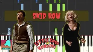 Skid Row (Downtown) - Little Shop Of Horrors | Piano Accompaniment Tutorial (Synthesia)