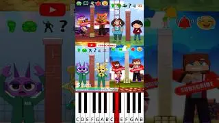 Twin Telepathy Complete Challenge😳 - Zootopia 2 😳#kpopdemon (@EllaToonss) - Octave Piano Tutorial