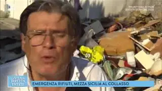 Rifiuti: Palermo città invivibile - La vita in diretta estate 13/07/2018