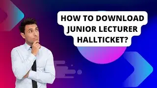 how to download JL hallticket?