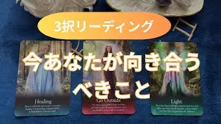 今あなたが向き合うべきこと🔮タロット3択リーディング【心を癒すスピリチュアルメッセージ】