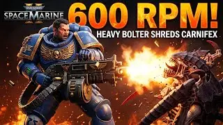 600 RPM Heavy Bolter Combat no commentary Gameplay | Siege Mode Hard stage 10 Space Marine 2
