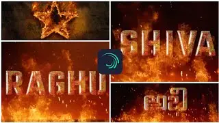 Nani HIT3 Titlecard Trending Name Art Video Instagram Trending Video Editing in Mobile Alightmotion