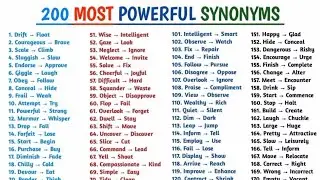 200 most powerful synonyms|synonyms for competitive exams|phrasal verbs|phrasal verbsEnglish grammar