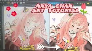 Drawing & Coloring Anya Forger! Spy X Family Fan Art Tutorial
