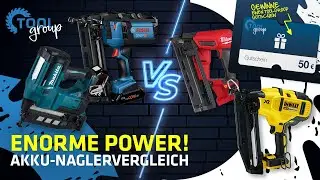 Welcher AKKU-NAGLER ist die Nr. 1 im Trockenbau? Bosch, Makita, DeWalt oder Milwaukee? || ToolGroup