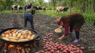 Секретный рецепт деревенской бабушки | Пирожки с мясом, рисом и картофелем
