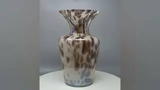 1970s Luxury Handcrafted Vase in Murano Glass by Maestro del Vetro. Made in Italy