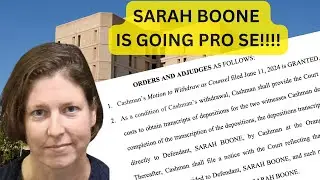 Sarah Boone Forfeits Right to Court-Appointed Counsel!