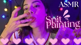 ASMR ☆ 30min SPIT PAINTING (especial San Valent&iacute;n) 💘💘💘💘 