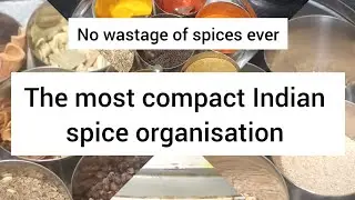 How to organize spices in kitchen| Small kitchen ideas| Minimal storage  #smallhomes #kitchen
