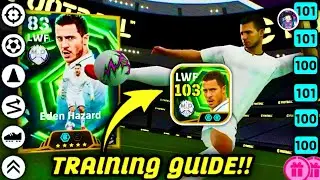 สอนอัพค่าพลัง Eden Hazard แจกฟรี ค่าพลังสวยๆ/efootball2025/นักบอลพันล้าน