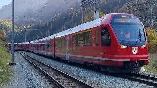 WELTREKORD! 25 RhB Capricorn durchfahrt in Stugl/Stuls