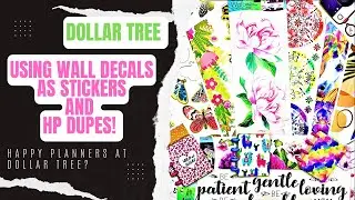 DOLLAR TREE PLANNER STICKERS | WALL DECALS | HAPPY PLANNER DUPE ​⁠| HOW TO PLAN WITH NO STICKERS!