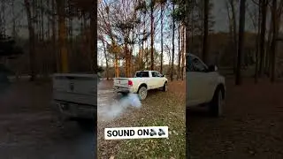 10 DEGREE CUMMINS COLD START!!! #4wd #cummins #diesel #300hp #powerstroke #ford #burnout #coldstart