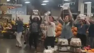 Fred Meyer flash mob demands equal pay, goes viral